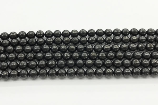 CCB965 15 inches 6mm round shungite gemstone beads wholesale