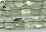 CCB973 15.5 inches 6*6mm faceted square prehnite beads