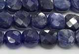 CCB977 15.5 inches 6*6mm faceted square sodalite beads