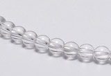 CCC01 15 inches 6mm round white crystal beads Wholesale