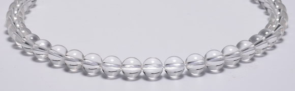 CCC03 15 inches 10mm round white crystal beads Wholesale