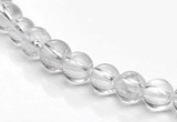 CCC06 15.5 inches 6mm round white crystal beads Wholesale