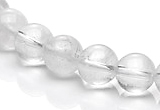 CCC07 15.5 inches 10mm round white crystal beads Wholesale