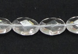 CCC226 13*18mm faceted oval grade AB natural white crystal beads