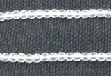 CCC250 15.5 inches 4mm faceted round grade A natural white crystal beads