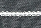 CCC251 15.5 inches 6mm faceted round grade A natural white crystal beads