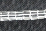 CCC260 15.5 inches 8*8mm cube grade A natural white crystal beads