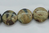 CCD03 15.5 inches 16mm flat round cordierite beads wholesale