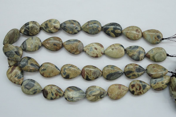 CCD08 15.5 inches 18*25mm flat teardrop cordierite beads wholesale