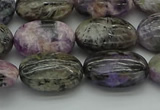 CCG103 15.5 inches 13*18mm oval charoite gemstone beads