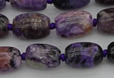 CCG111 15.5 inches 10*14mm drum charoite gemstone beads