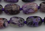 CCG112 15.5 inches 12*16mm drum charoite gemstone beads