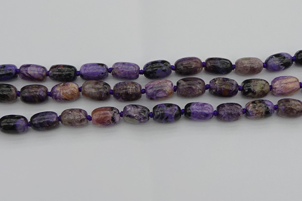 CCG112 15.5 inches 12*16mm drum charoite gemstone beads