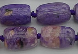 CCG114 15.5 inches 15*20mm drum charoite gemstone beads