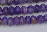 CCG116 15.5 inches 4*7mm rondelle charoite gemstone beads