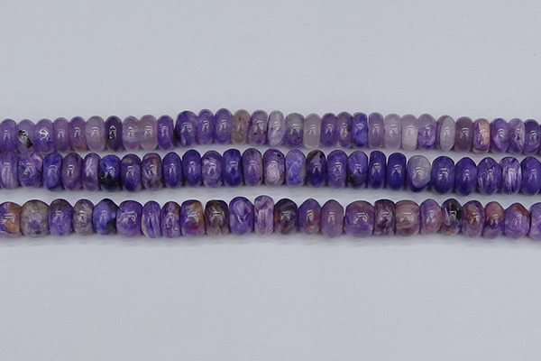 CCG117 15.5 inches 5*9mm rondelle charoite gemstone beads