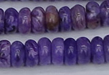 CCG122 15.5 inches 5*9mm rondelle charoite gemstone beads