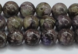 CCG22 15.5 inches 12mm round natural charoite gemstone beads