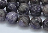 CCG23 15.5 inches 14mm round natural charoite gemstone beads