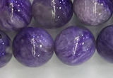 CCG303 15.5 inches 10mm round natural charoite gemstone beads