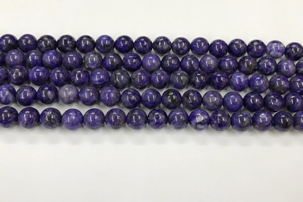 CCG310 15.5 inches 6mm round dyed charoite beads wholesale