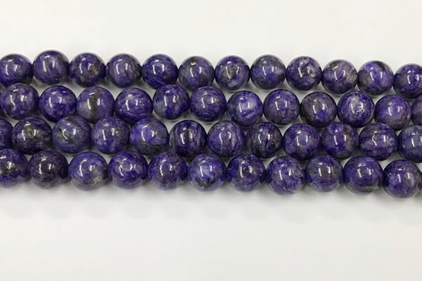 CCG312 15.5 inches 10mm round dyed charoite beads wholesale