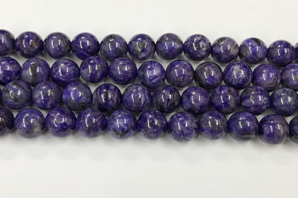 CCG313 15.5 inches 12mm round dyed charoite beads wholesale