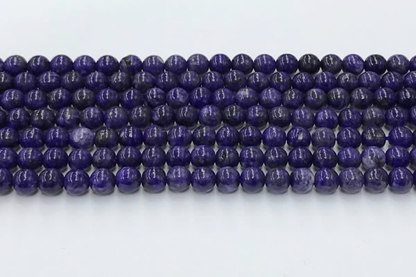 CCG315 15.5 inches 6mm round dyed charoite gemstone beads