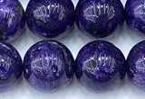 CCG327 15 inches 10mm round dyed charoite beads