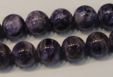 CCG33 15.5 inches 12mm round natural charoite gemstone beads