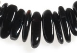 CCH03 16 inches black agate chips gemstone beads wholesale