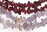 CCH19 34 inches garnet chips & amethyst chips beads wholesale