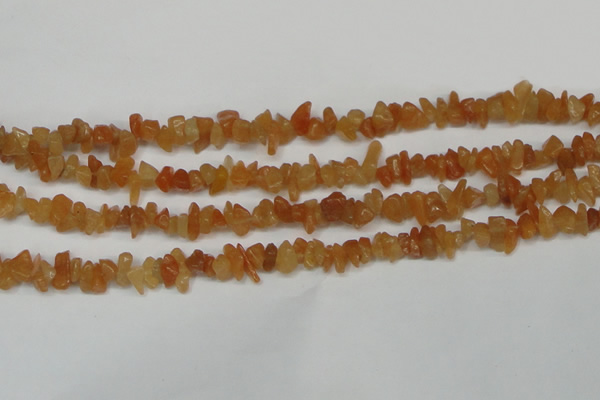 CCH201 34 inches 3*5mm red aventurine chips gemstone beads wholesale