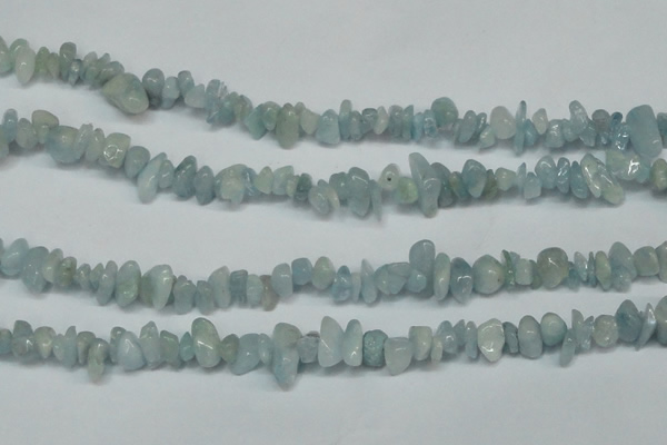 CCH215 34 inches 5*8mm aquamarine chips gemstone beads wholesale