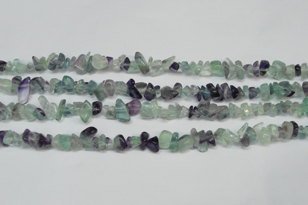 CCH216 34 inches 5*8mm fluorite chips gemstone beads wholesale