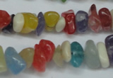 CCH236 34 inches 5*8mm mixed candy jade chips beads wholesale