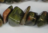 CCH296 34 inches 8*12mm unakite chips gemstone beads wholesale