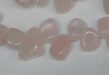 CCH311 15.5 inches 10*15mm rose quartz chips gemstone beads wholesale