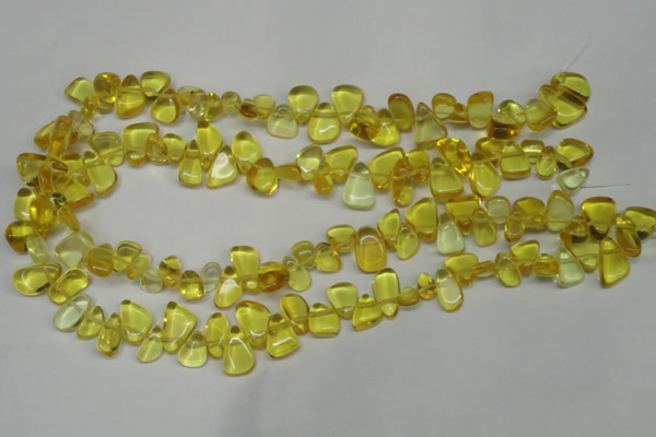 CCH313 15.5 inches 10*15mm synthetic citrine chips beads wholesale