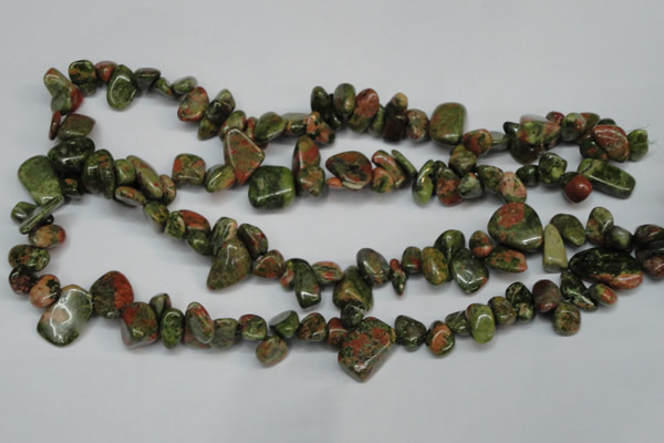 CCH323 15.5 inches 10*15mm unakite chips gemstone beads wholesale