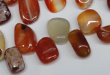 CCH333 15.5 inches 10*15mm red agate chips gemstone beads wholesale