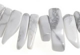 CCH40 16 inches white howlite chips gemstone beads wholesale