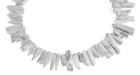 CCH40 16 inches white howlite chips gemstone beads wholesale