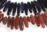 CCH42 16 inches goldstone chips gemstone beads wholesale