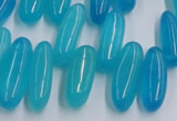 CCH500 15.5 inches 6*18mm - 8*25mm dyed white jade chips beads