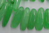 CCH501 15.5 inches 6*18mm - 8*25mm dyed white jade chips beads