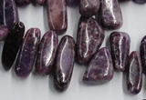 CCH502 15.5 inches 6*15mm - 8*28mm kunzite chips beads