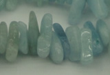 CCH603 15.5 inches 3*12mm - 4*16mm aquamarine chips gemstone beads