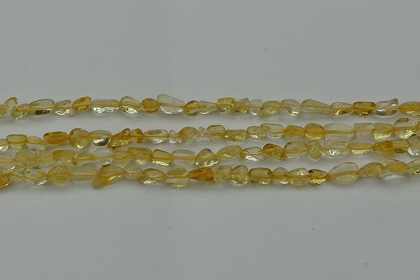 CCH672 15.5 inches 4*6mm - 5*8mm citrine gemstone chips beads