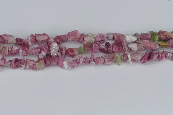 CCH706 15.5 inches 6*8mm - 10*14mm pink tourmaline chips beads